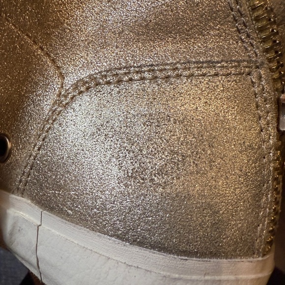 𝅺euc Ash High Tops, Gold Champagne Color, Size 9 - Picture 12 of 15